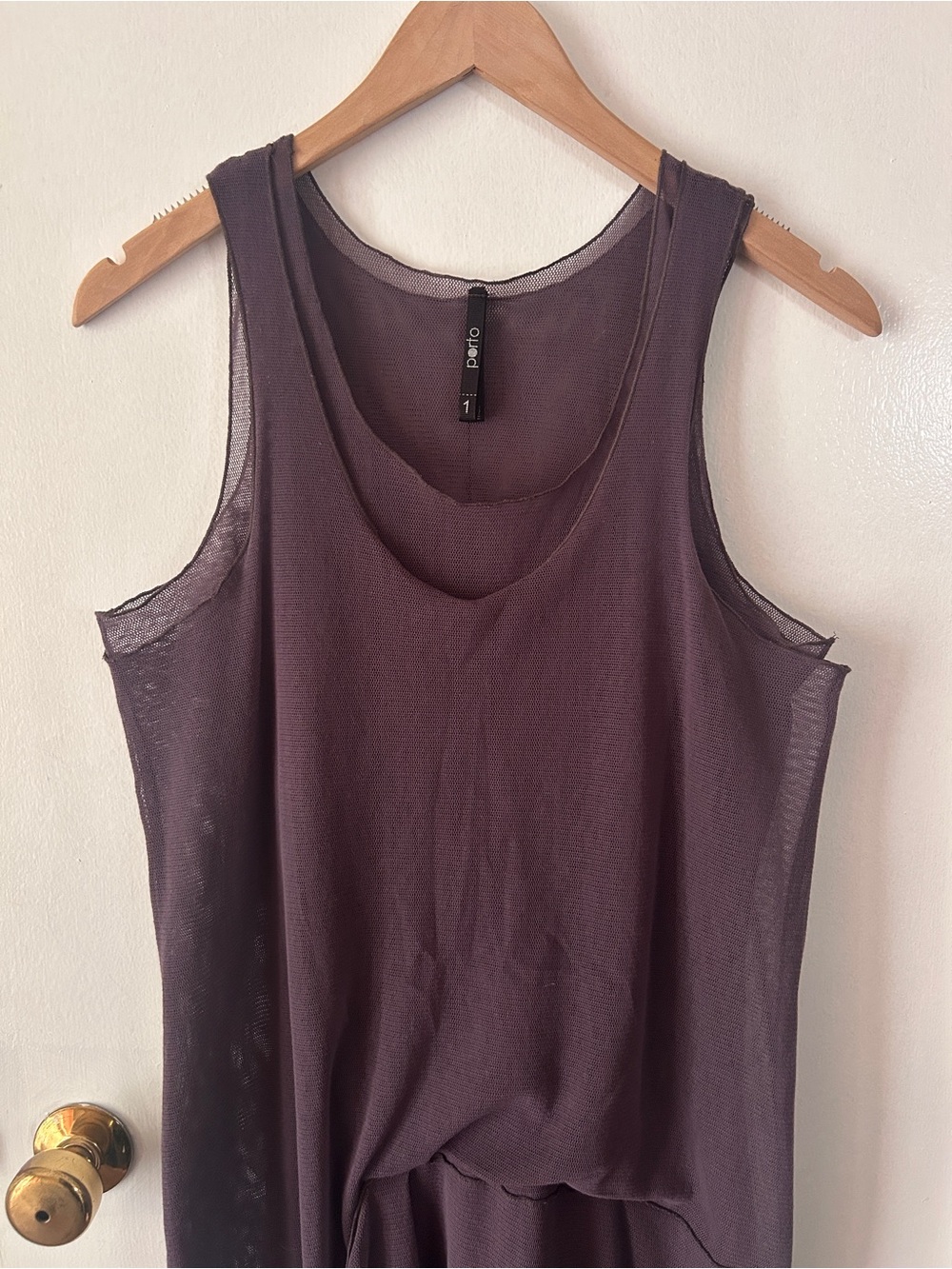 Sleeveless Mauve Layered Midi Dress